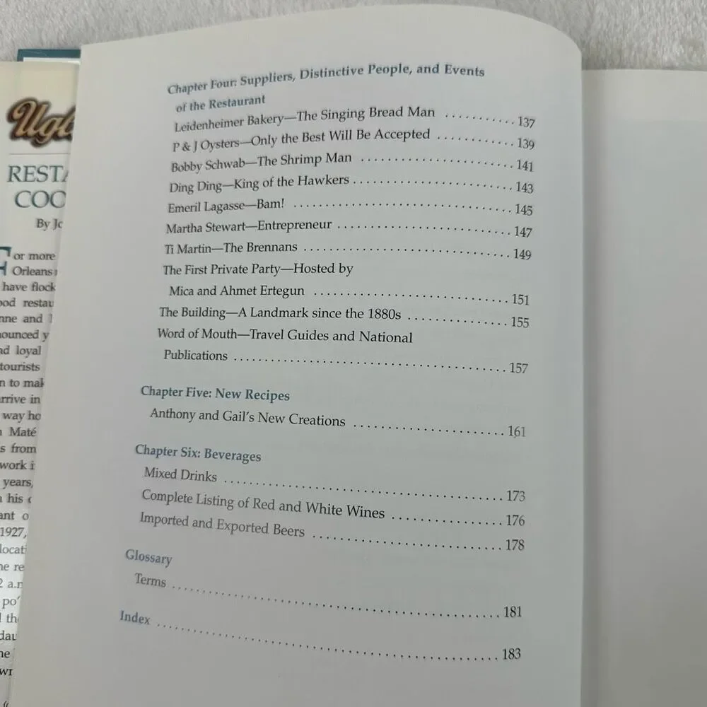 Uglesich's‎ Restaurant Cookbook By John Uglesichs Hardcover Recipe Book
